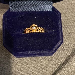Pandora Rose Gold Crown Ring - Size 8.5